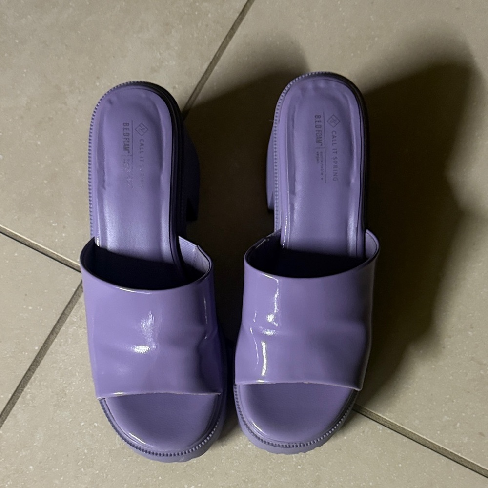 Call It Spring Lavender Mules - Picture 5 of 5